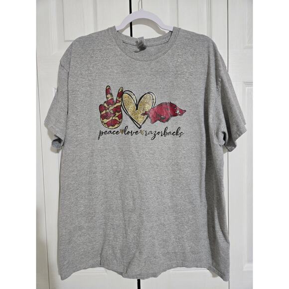 Gildan xl womens grey heavy cotton razorback tee - Picture 1 of 7